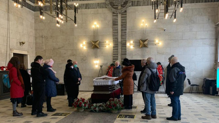 прощание в московском крематории
